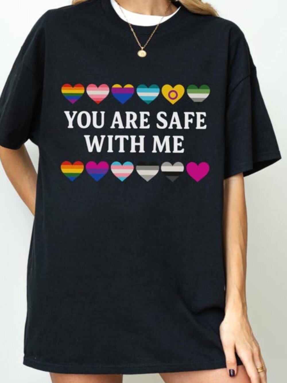 You Are Safe With Me Shirt, Gay T-Shirt, Its Okay To Say Gay Tee